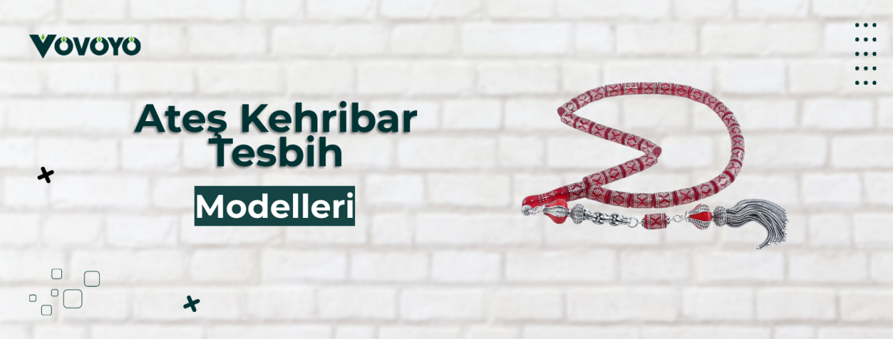 Ateş Kehribar Tesbih