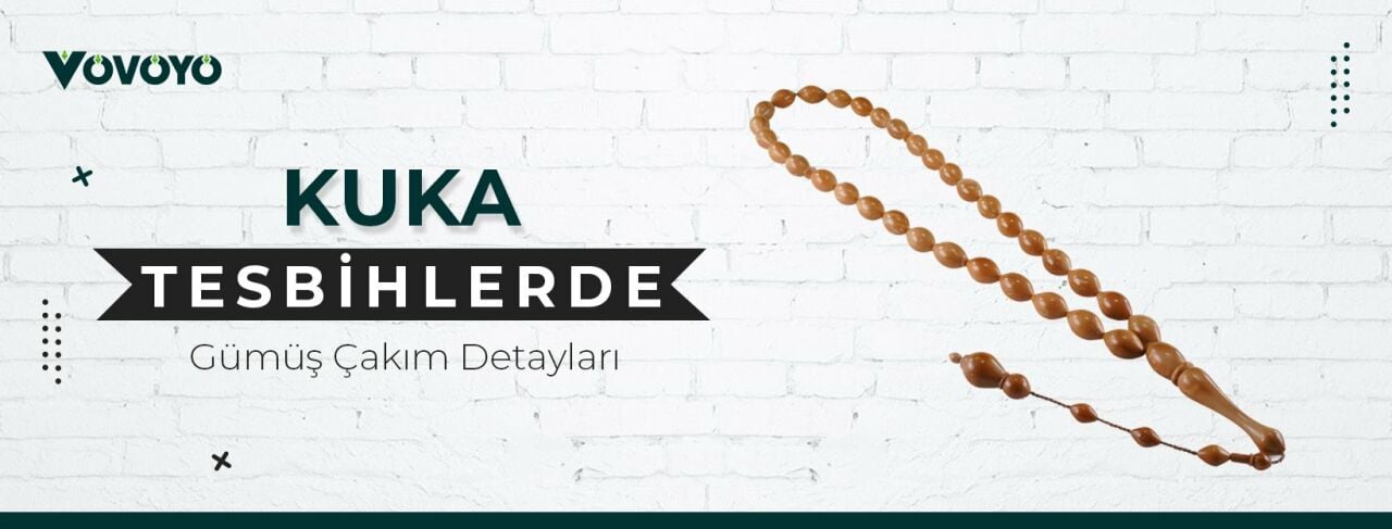 El Yapımı Kuka Tesbihlerde Gümüş Çakım Detayları