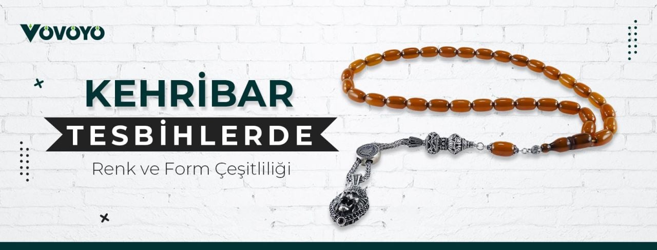 Akrep Kehribar Tesbihlerde Renk ve Form Çeşitliliği