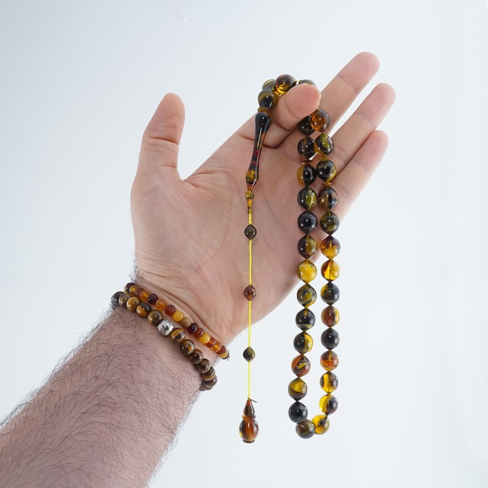 NF imzalı Nasır Fidan Atolyesinden Usta İşi Tesbih