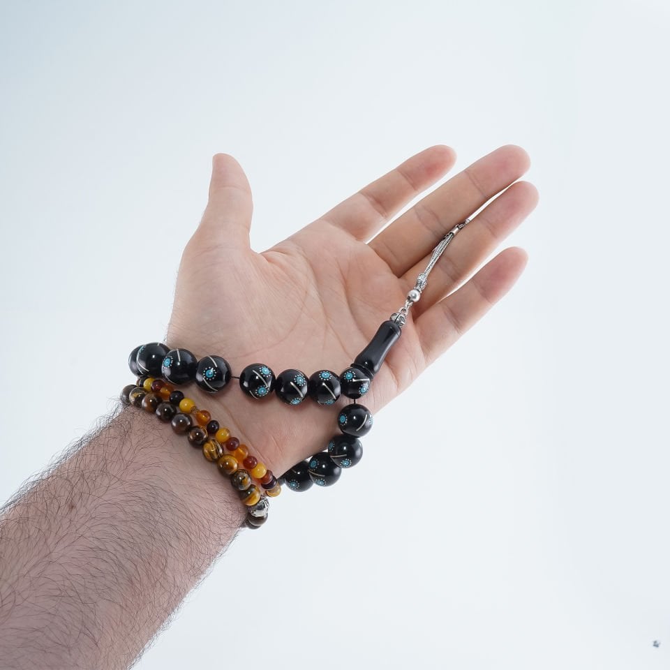 Efe Boy Küre Kesim Mine İşlemeli Erzurum Oltu Tesbih