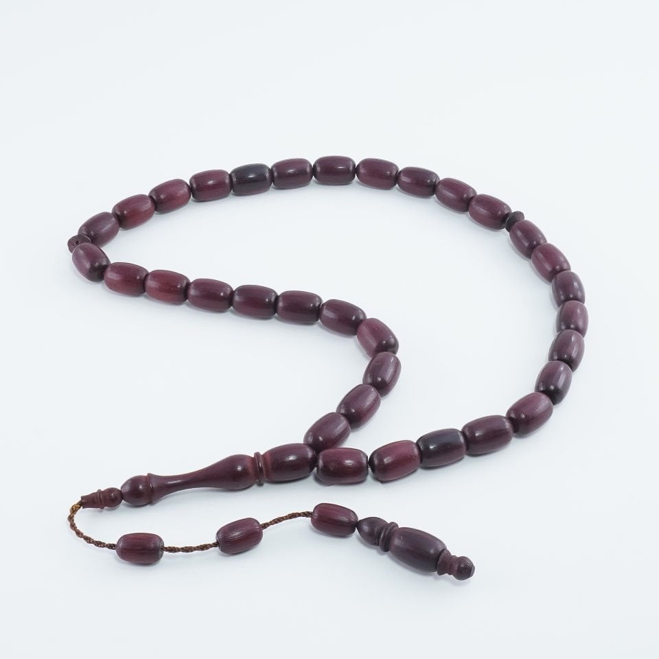 Sistemli Fıçı Kesim Gül Ağacı Tesbih