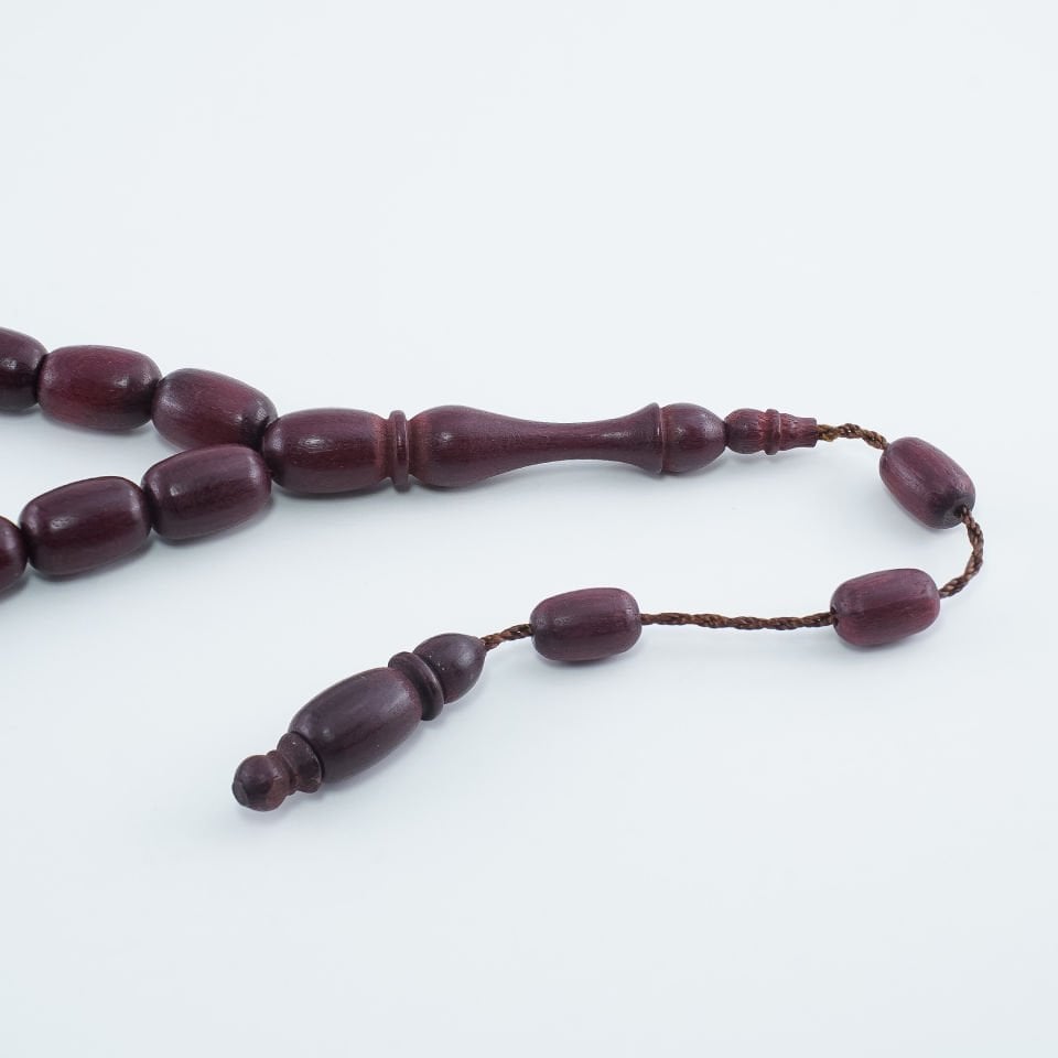 Sistemli Fıçı Kesim Gül Ağacı Tesbih