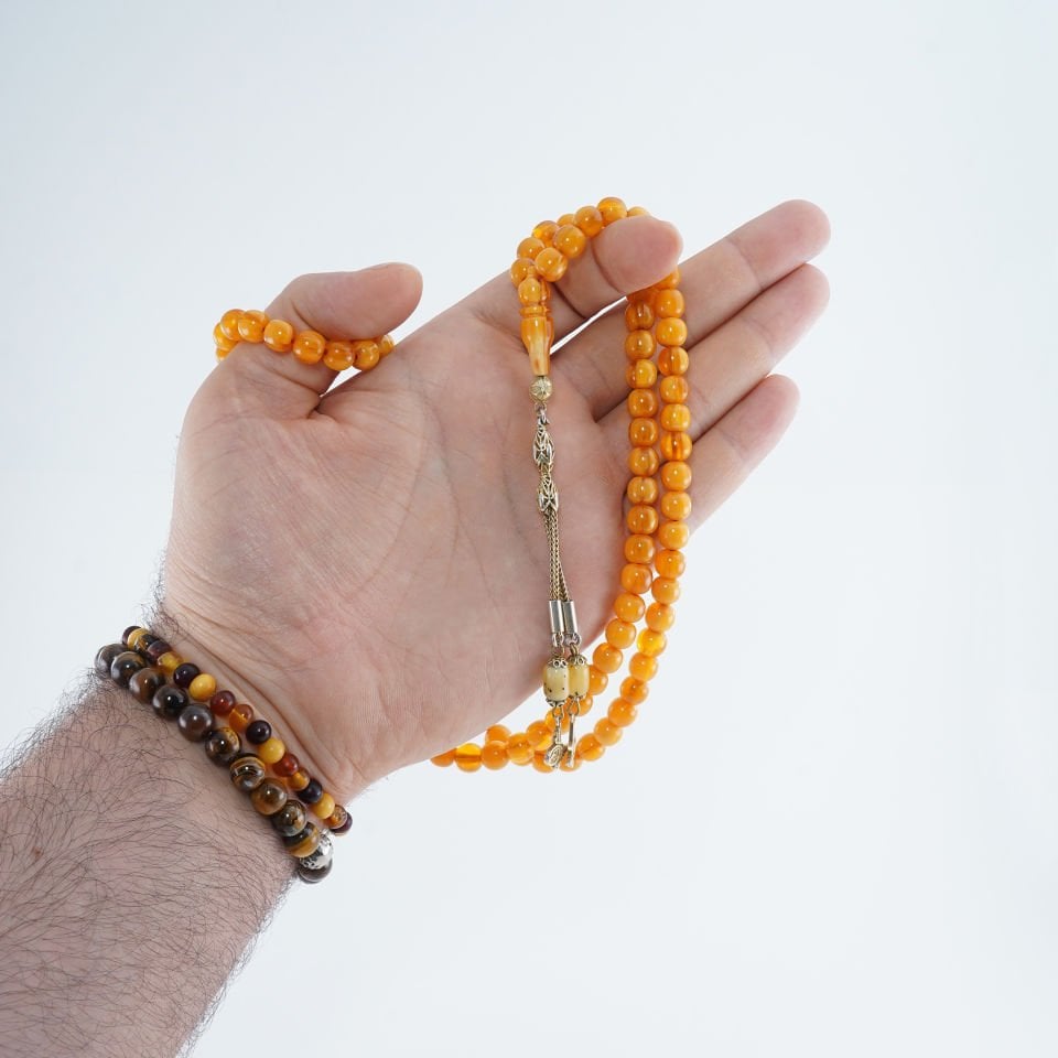 Özel İşçilikli 99'luk Miskevi Sıkma Kehribar