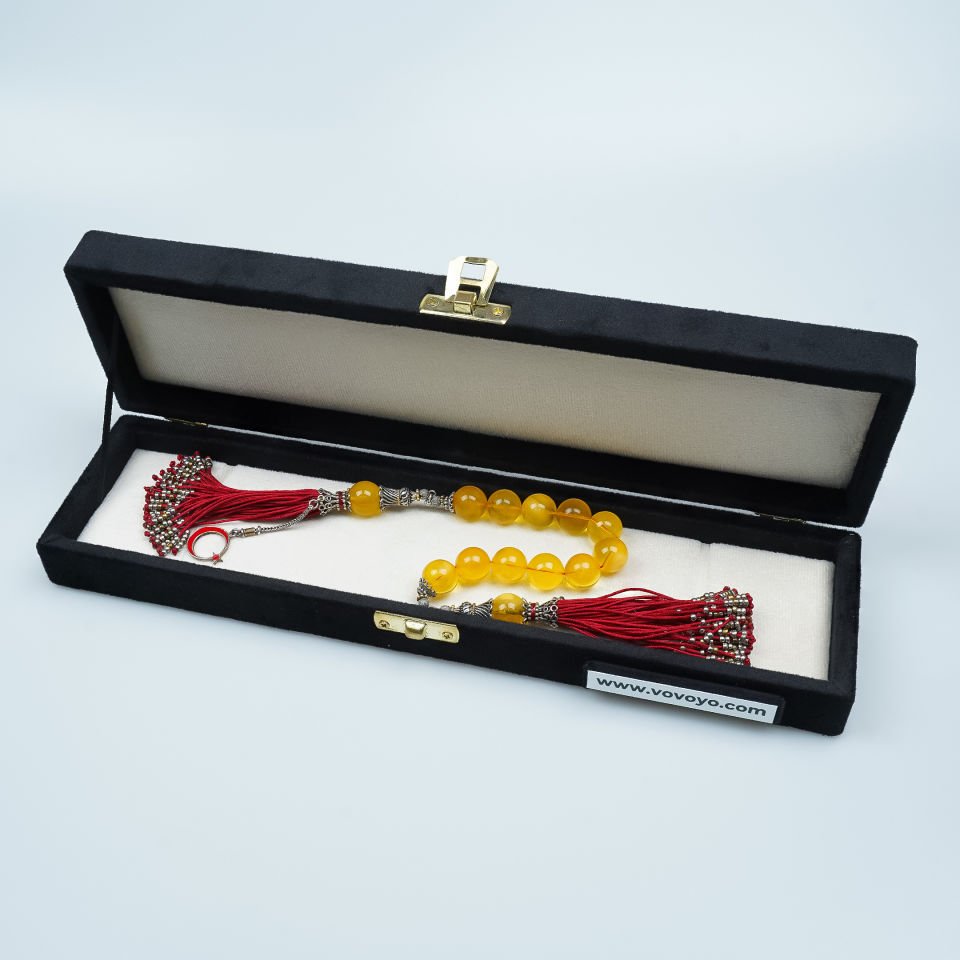 Özel Üretim Zaza Modelli Damla Kehribar Tesbih