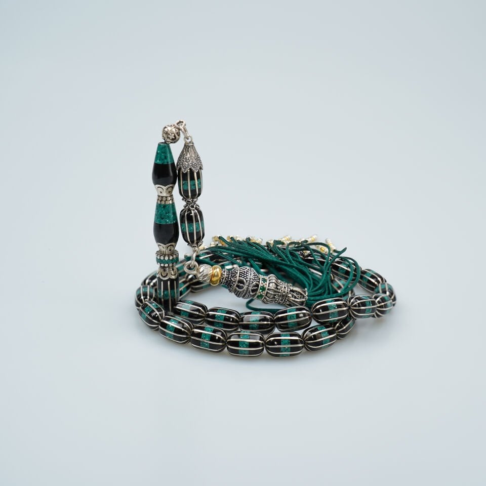 Nakkaş İmameli Mineli Kapsül Kesim Erzurum Oltu Taşı Tesbih