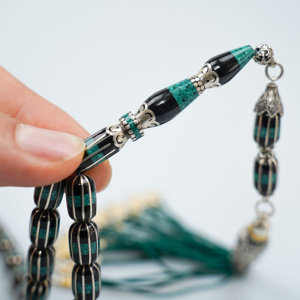 Nakkaş İmameli Mineli Kapsül Kesim Erzurum Oltu Taşı Tesbih