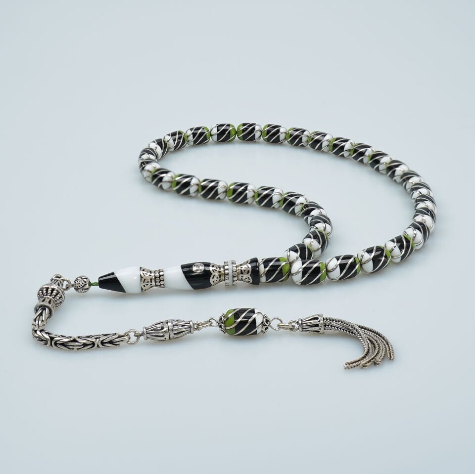 Gümüş Püskül Nakkaş İmameli Erzurum Oltu Tesbih