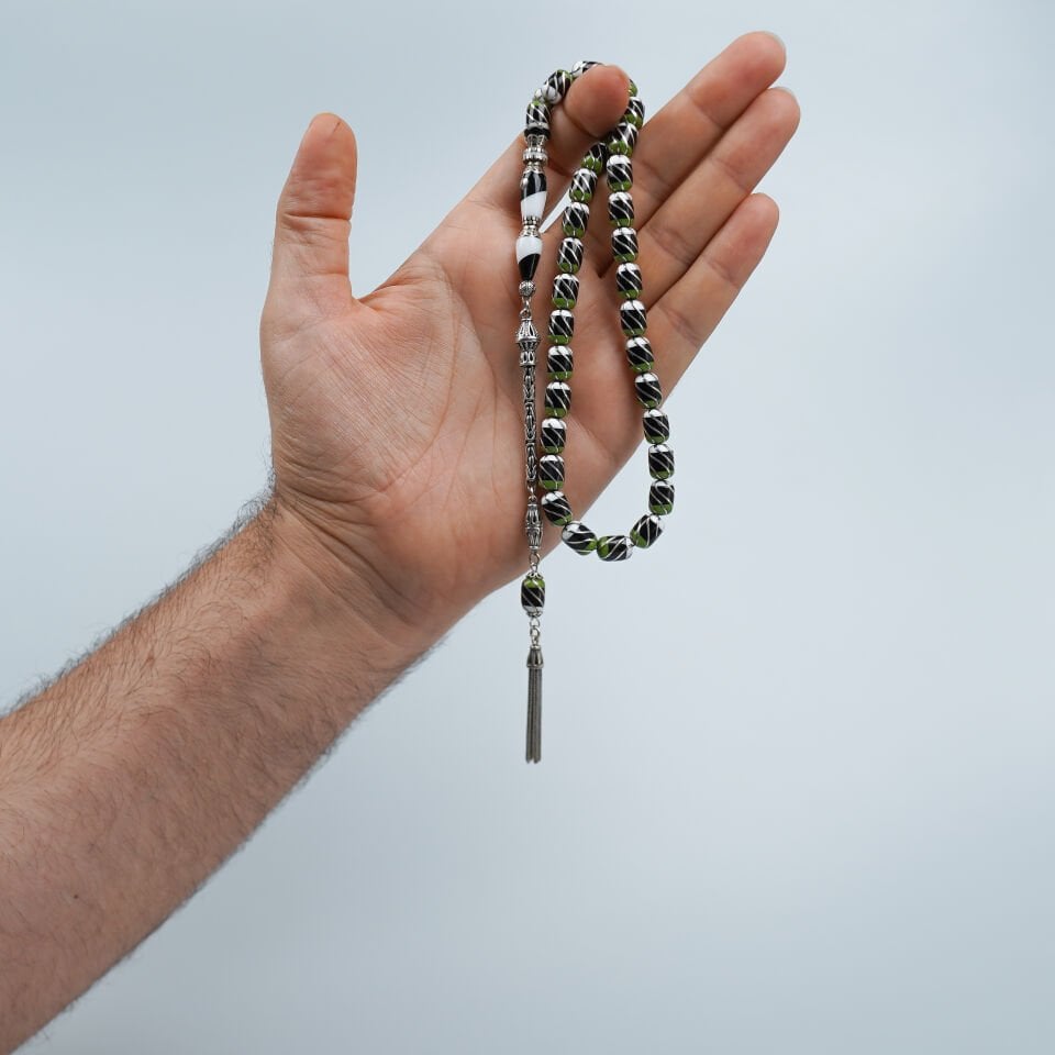 Gümüş Püskül Nakkaş İmameli Erzurum Oltu Tesbih