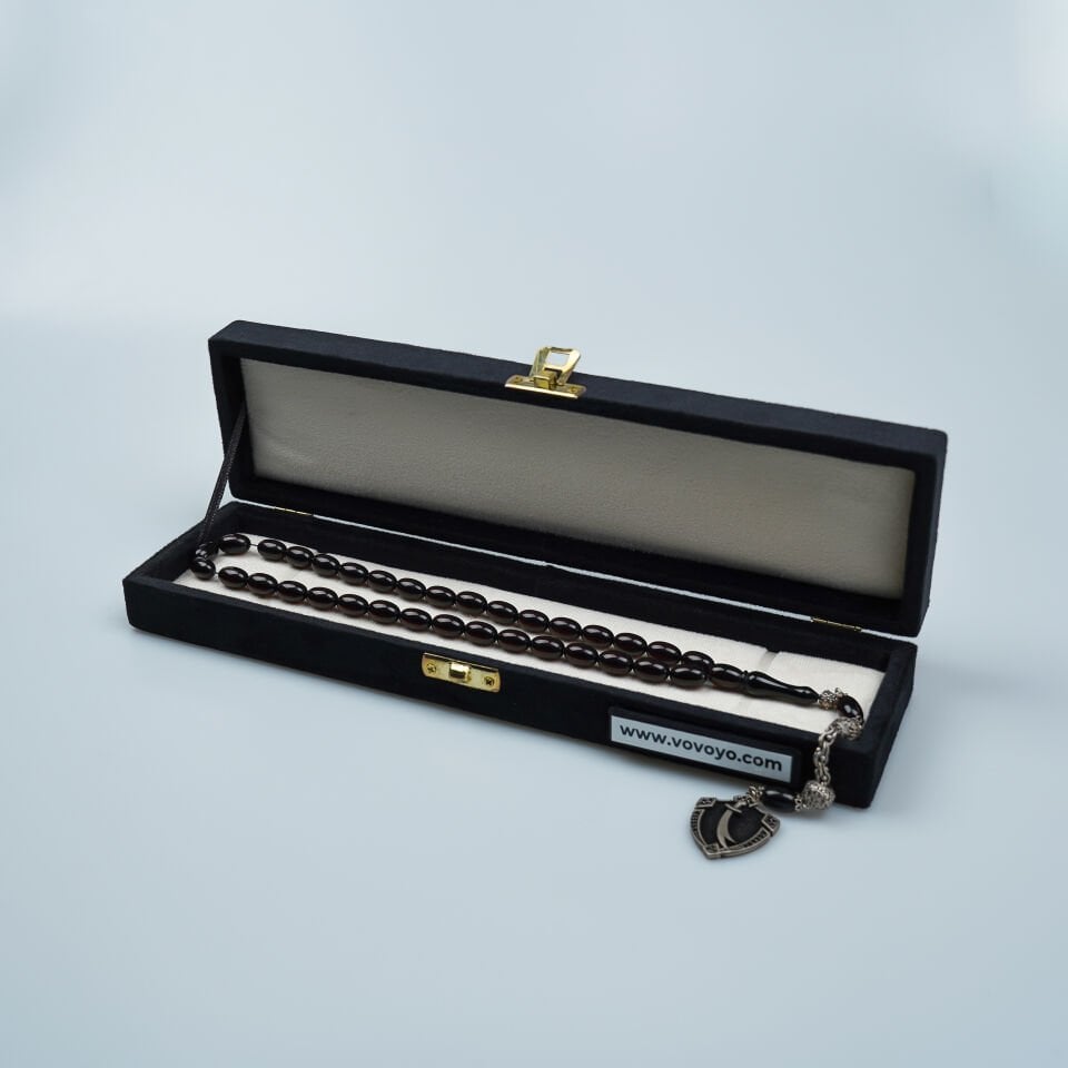 Zülfikar Gümüş Püsküllü Kapsül Kesim Ateş Kehribar Tesbih