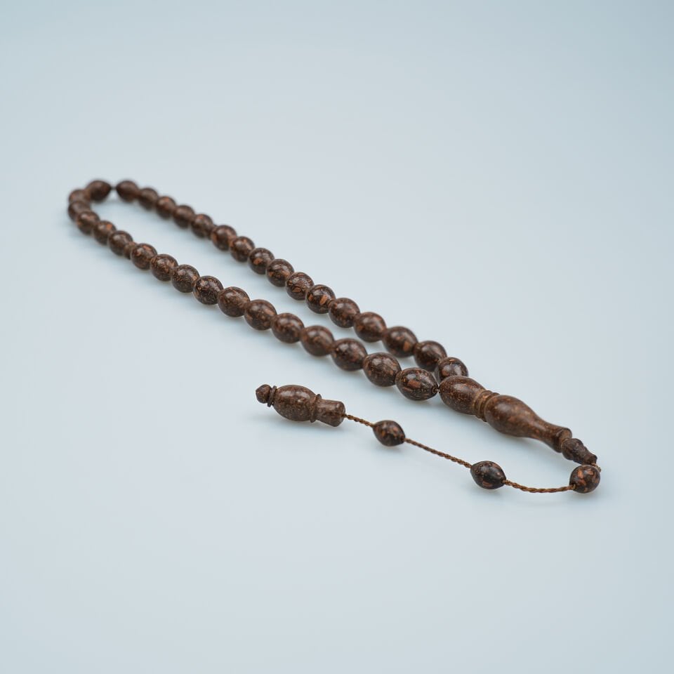 Sistemli Arpa Kesim Doğal Tarçın Ağacı Tesbih