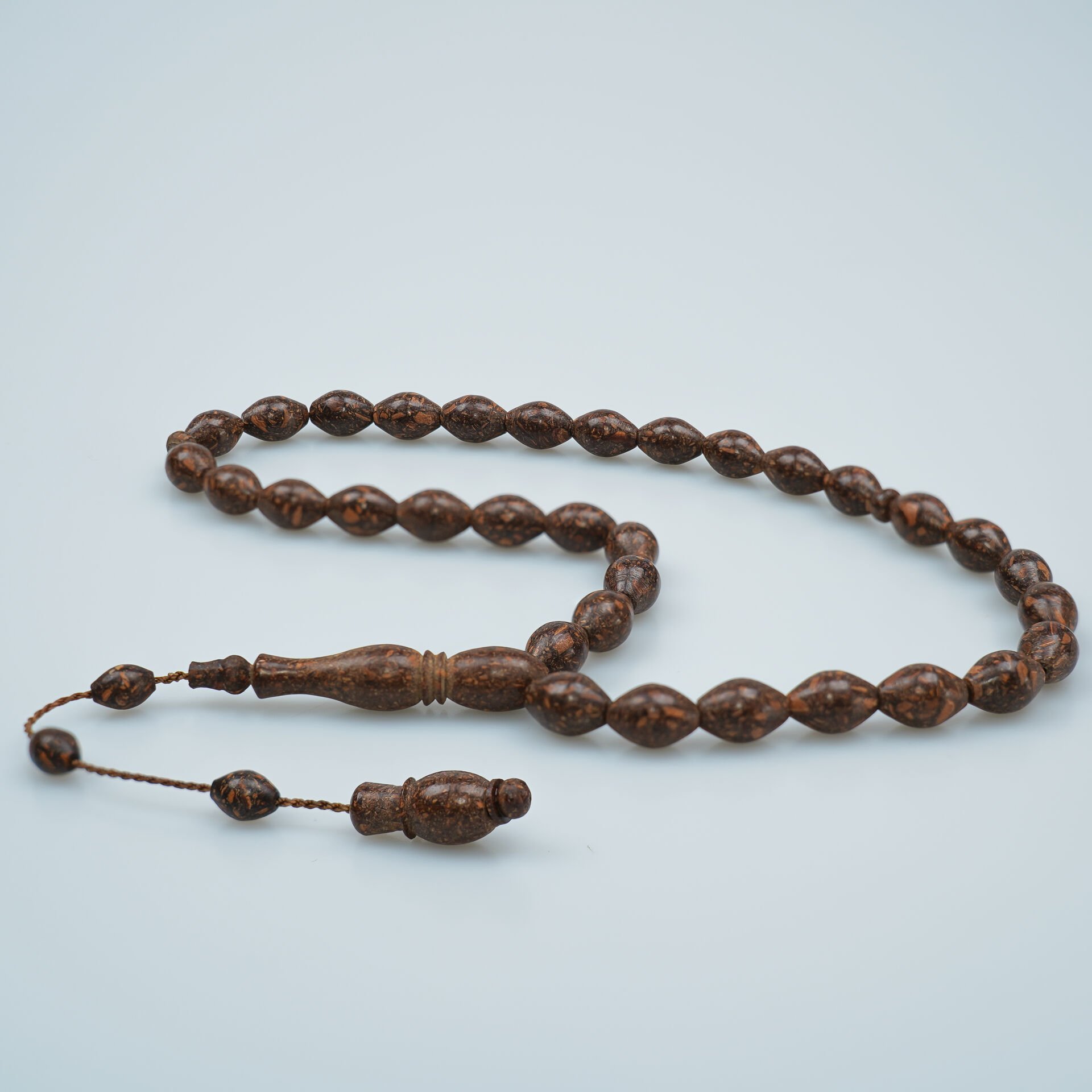 Sistemli Arpa Kesim Doğal Tarçın Ağacı Tesbih