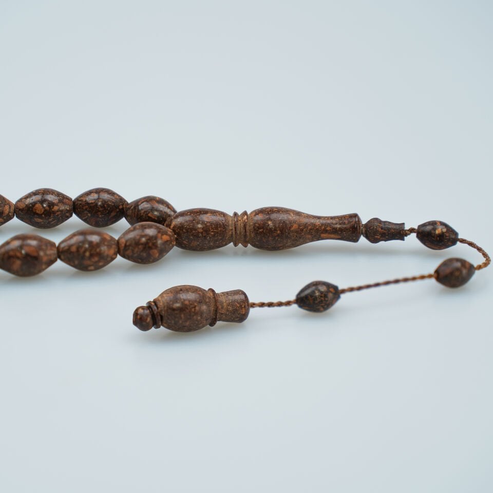 Sistemli Arpa Kesim Doğal Tarçın Ağacı Tesbih