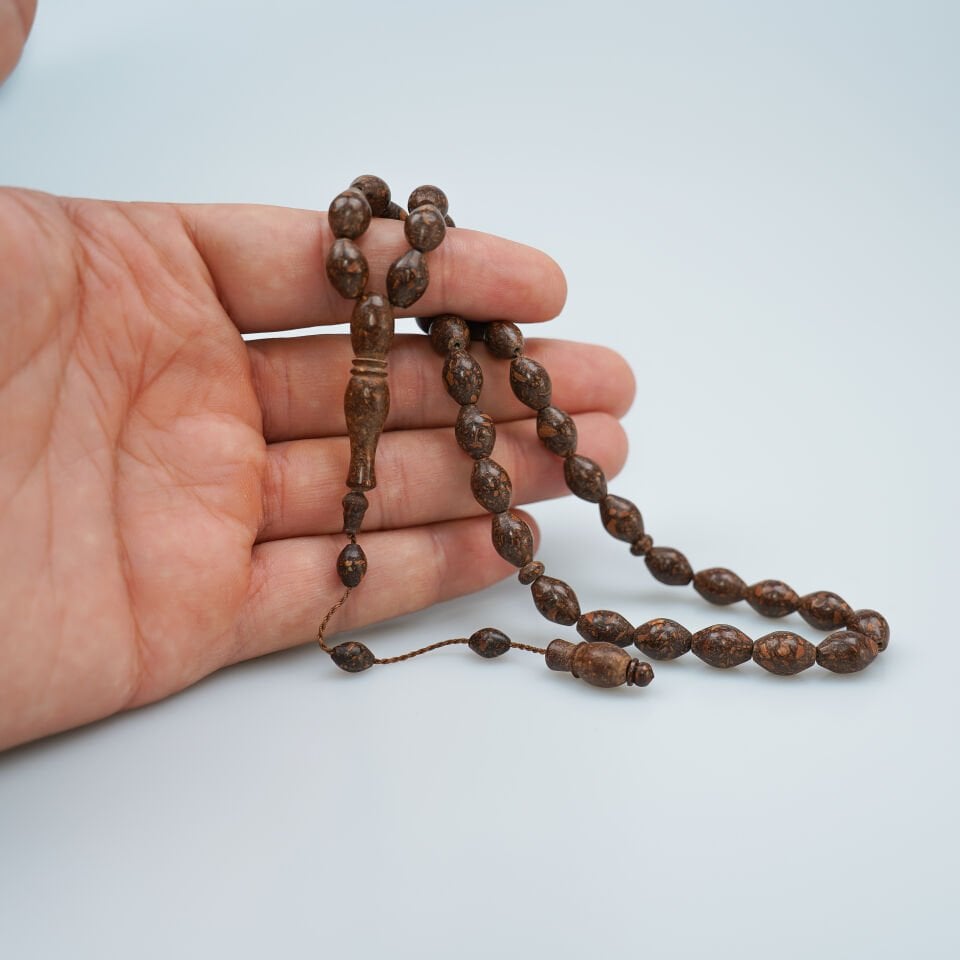 Sistemli Arpa Kesim Doğal Tarçın Ağacı Tesbih