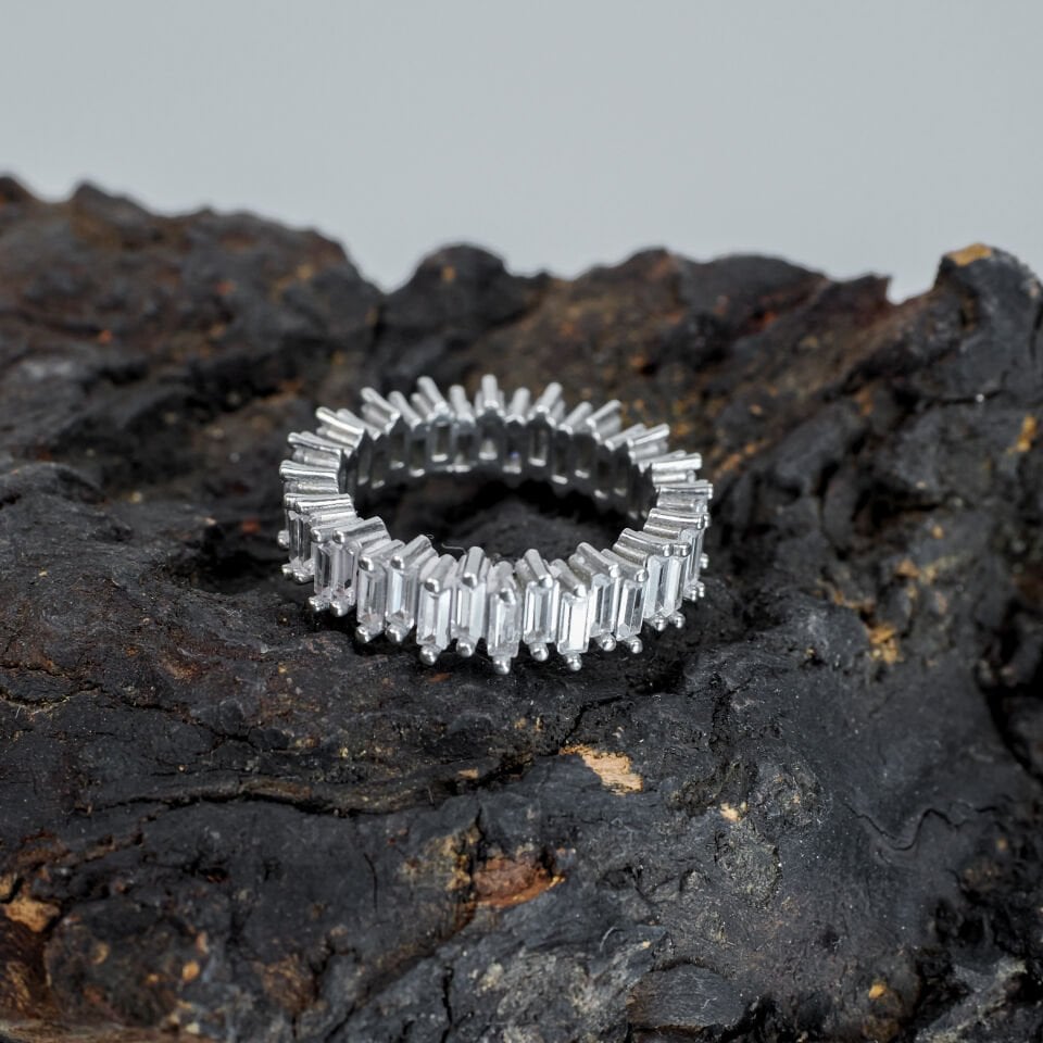 Baget Tamtur Model 925 Ayar Gümüş Kadın Yüzük