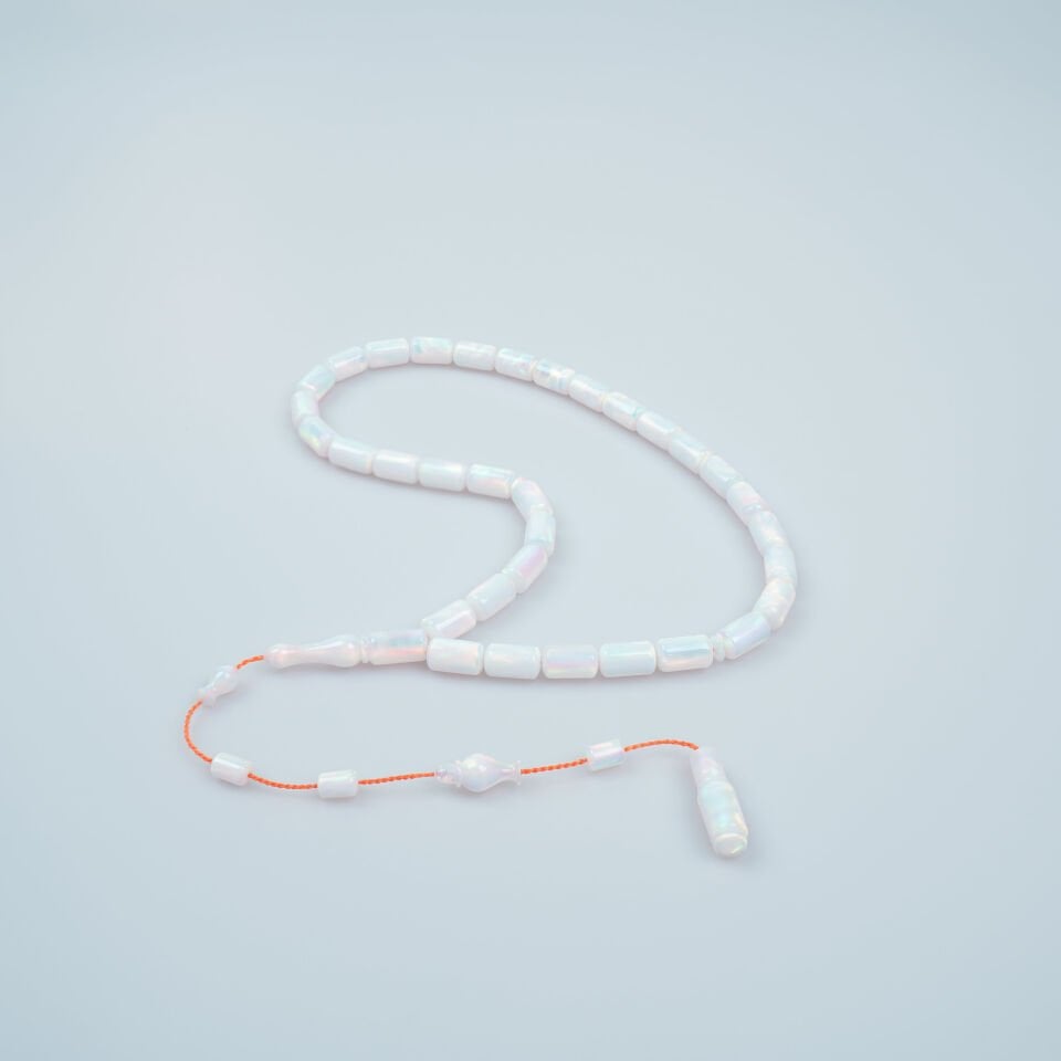 Hareli Beyaz Opal Taşlı Özel Tasarım Tesbih