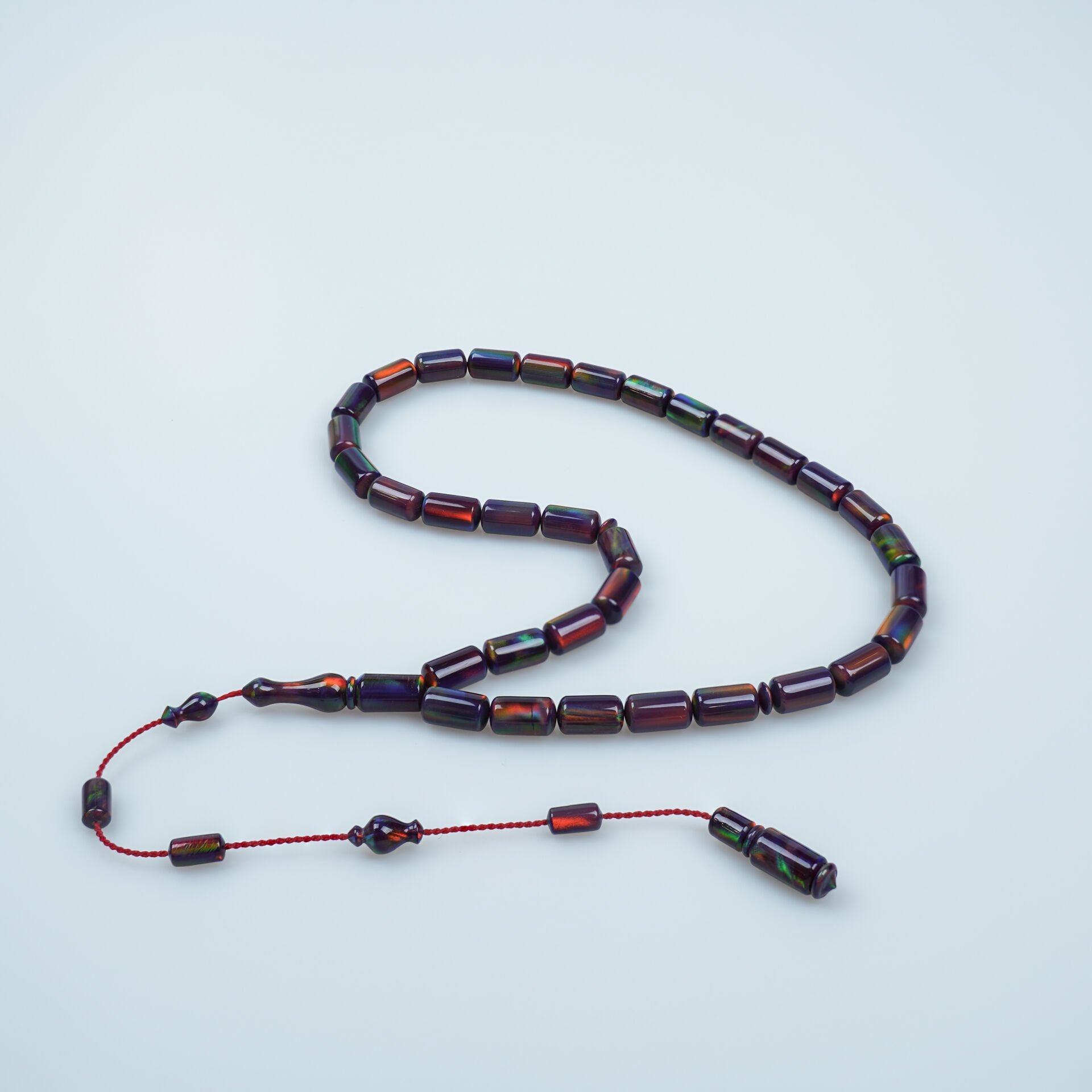 Hareli Vişne Opal Taşlı Özel Tasarım Tesbih