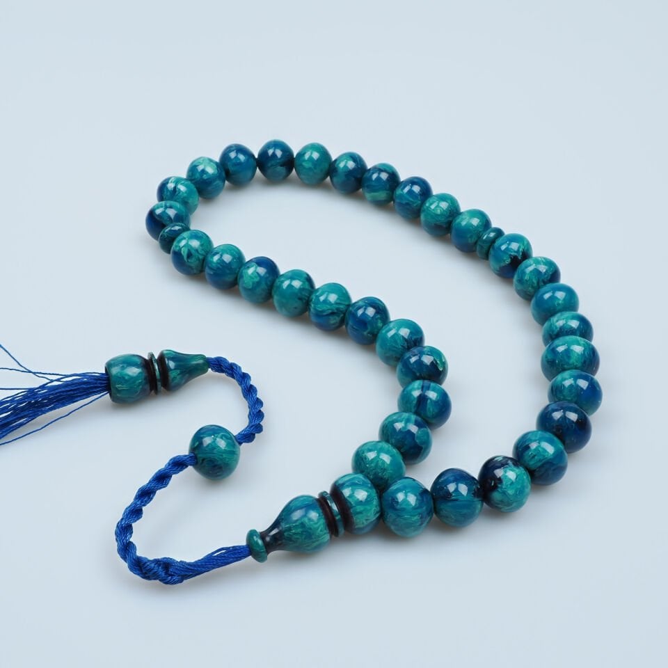 Sıkma Kehribar Beyzi Kesim Tesbih