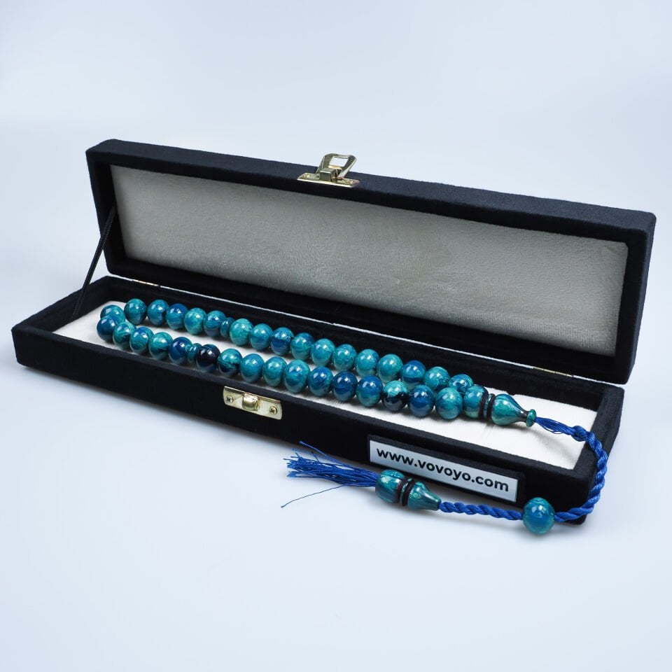 Sıkma Kehribar Beyzi Kesim Tesbih