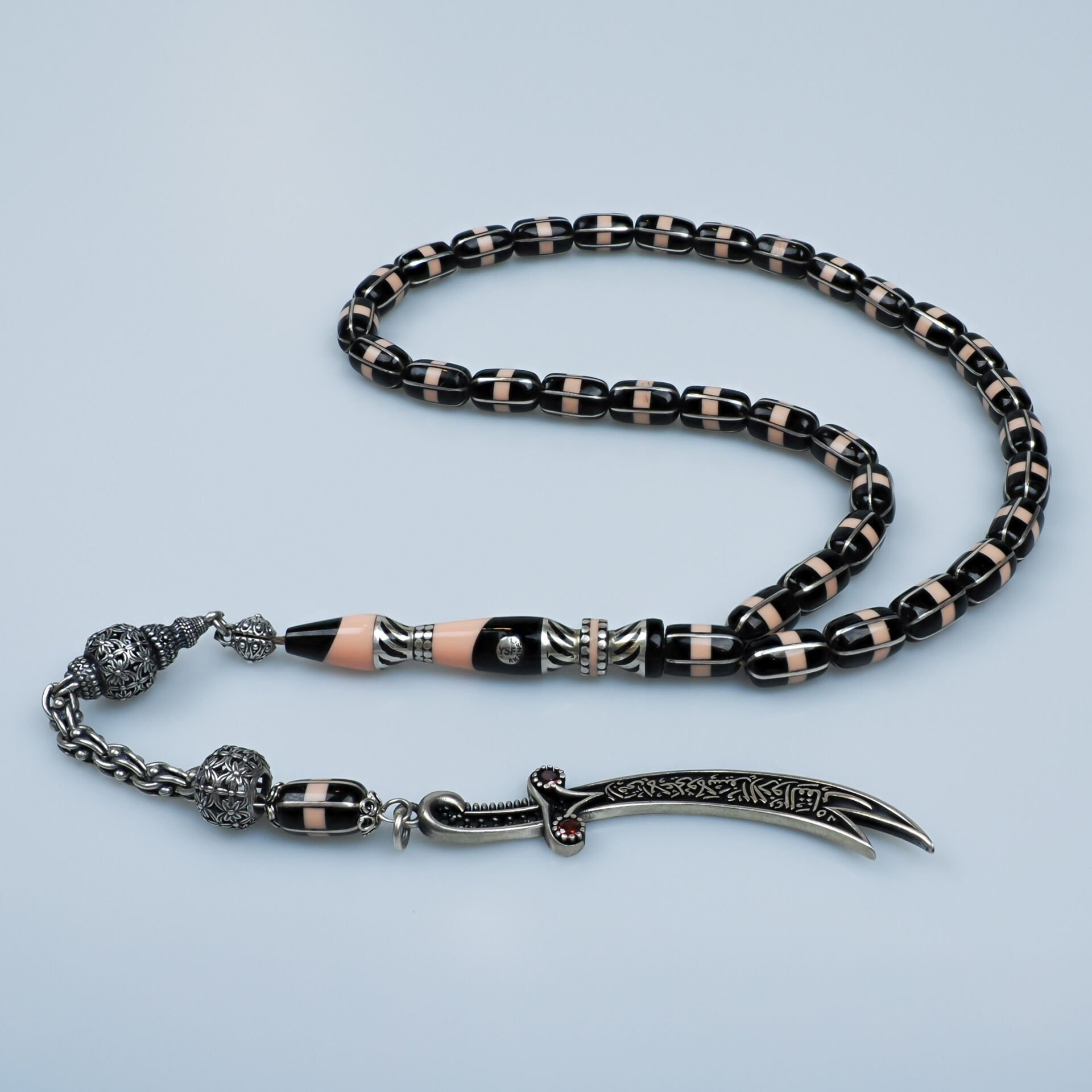 Yusuf akansel Mercan İşlemeli Erzurum Oltu Tesbih