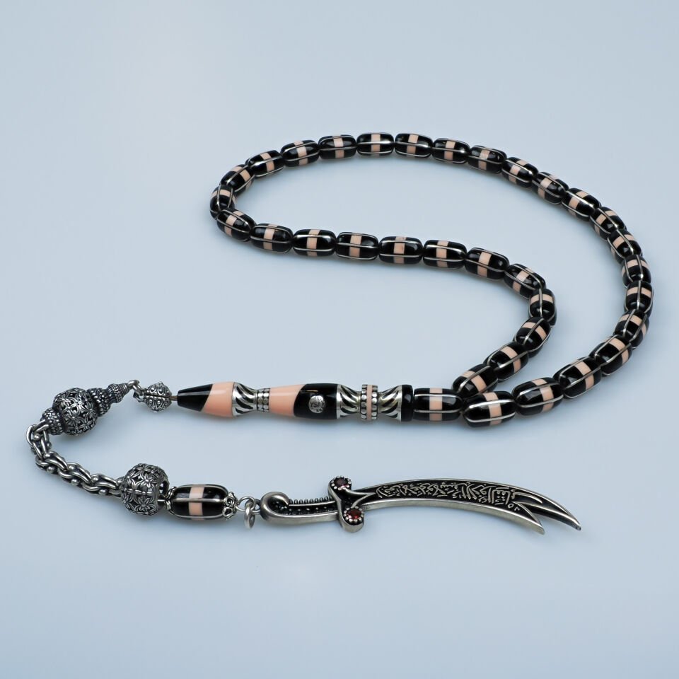 Yusuf Akansel Mercan İşlemeli Erzurum Oltu Tesbih