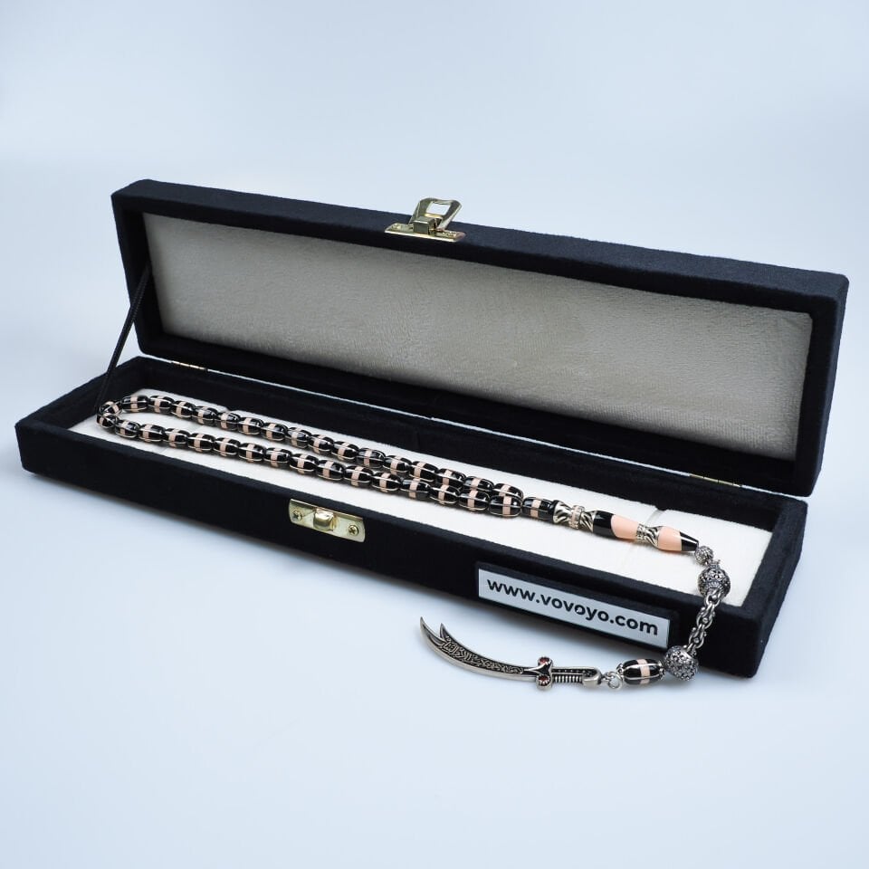 Yusuf Akansel Mercan İşlemeli Erzurum Oltu Tesbih