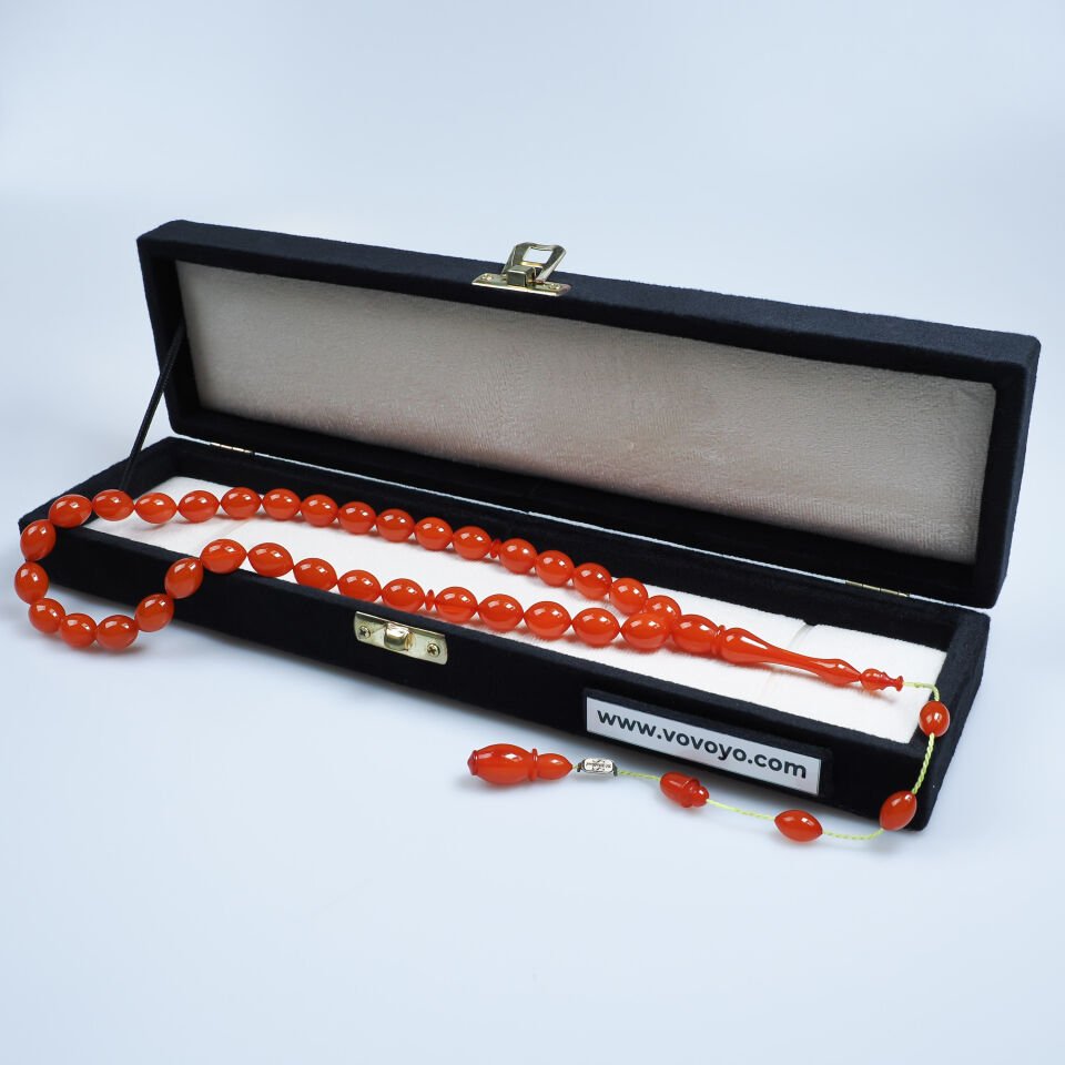 Barış Bülbül Usta işçilikli Sistemli Sıkma Kehribar Tesbih