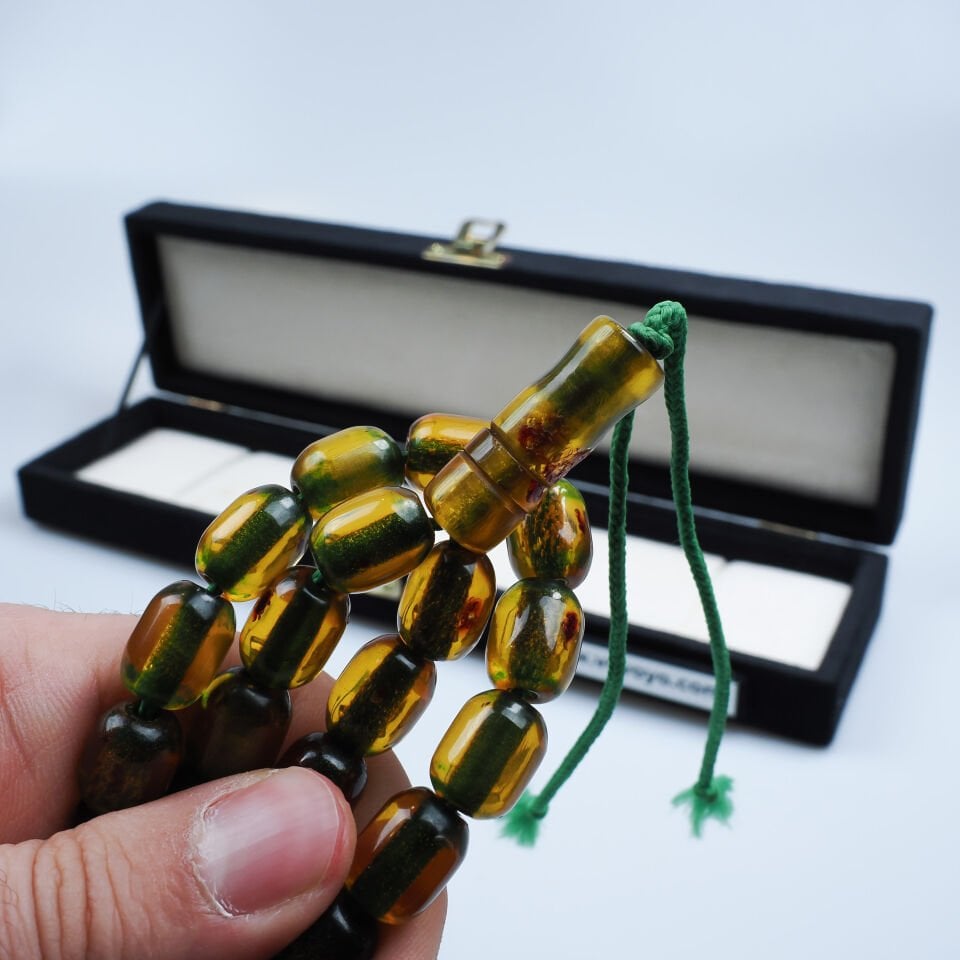 Eski Necef İşçilikli Osmanlı Katalin Tesbih