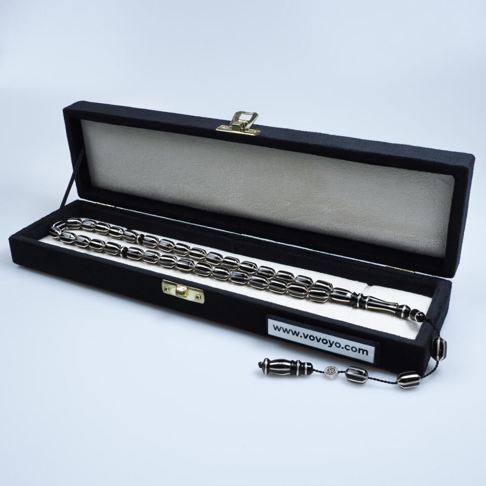 Sinan Ağırman ve Yıldırım Acar İmzalı 8li Yarma Erzurum Oltu Taşı Tesbih