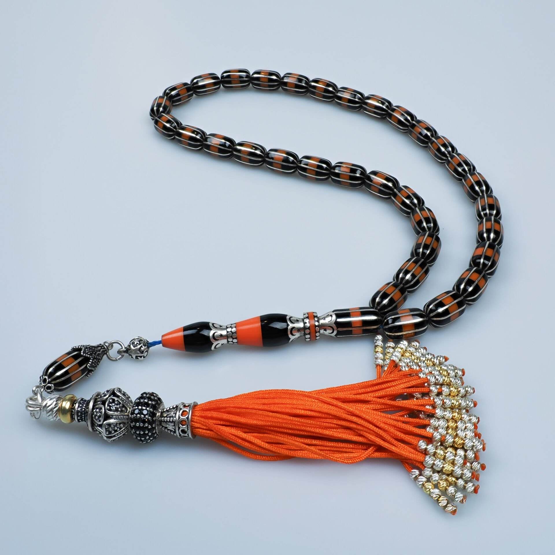 10'lu Yarma Nakkaş İmameli Erzurum Oltu Taşı Tesbih