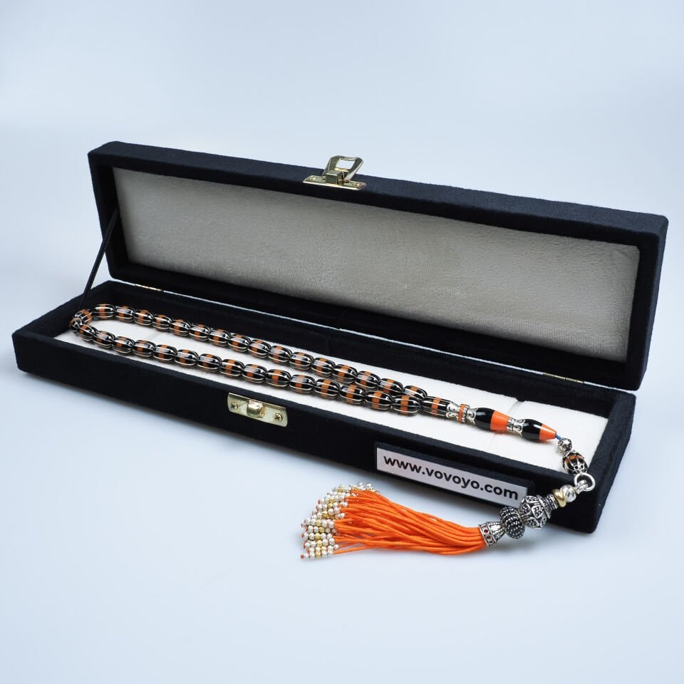 10'lu Yarma Nakkaş İmameli Erzurum Oltu Taşı Tesbih