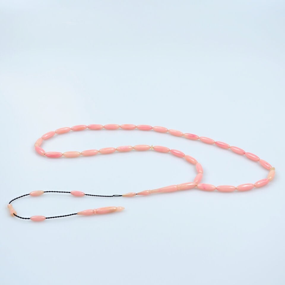 Özlem Özdöver Usta İşçilikli Eski Katalin Tesbih 4x14 mm Arpa Kesim Koleksiyonluk Parça