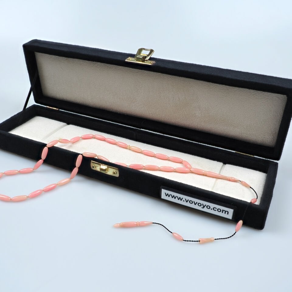 Özlem Özdöver Usta İşçilikli Eski Katalin Tesbih 4x14 mm Arpa Kesim Koleksiyonluk Parça