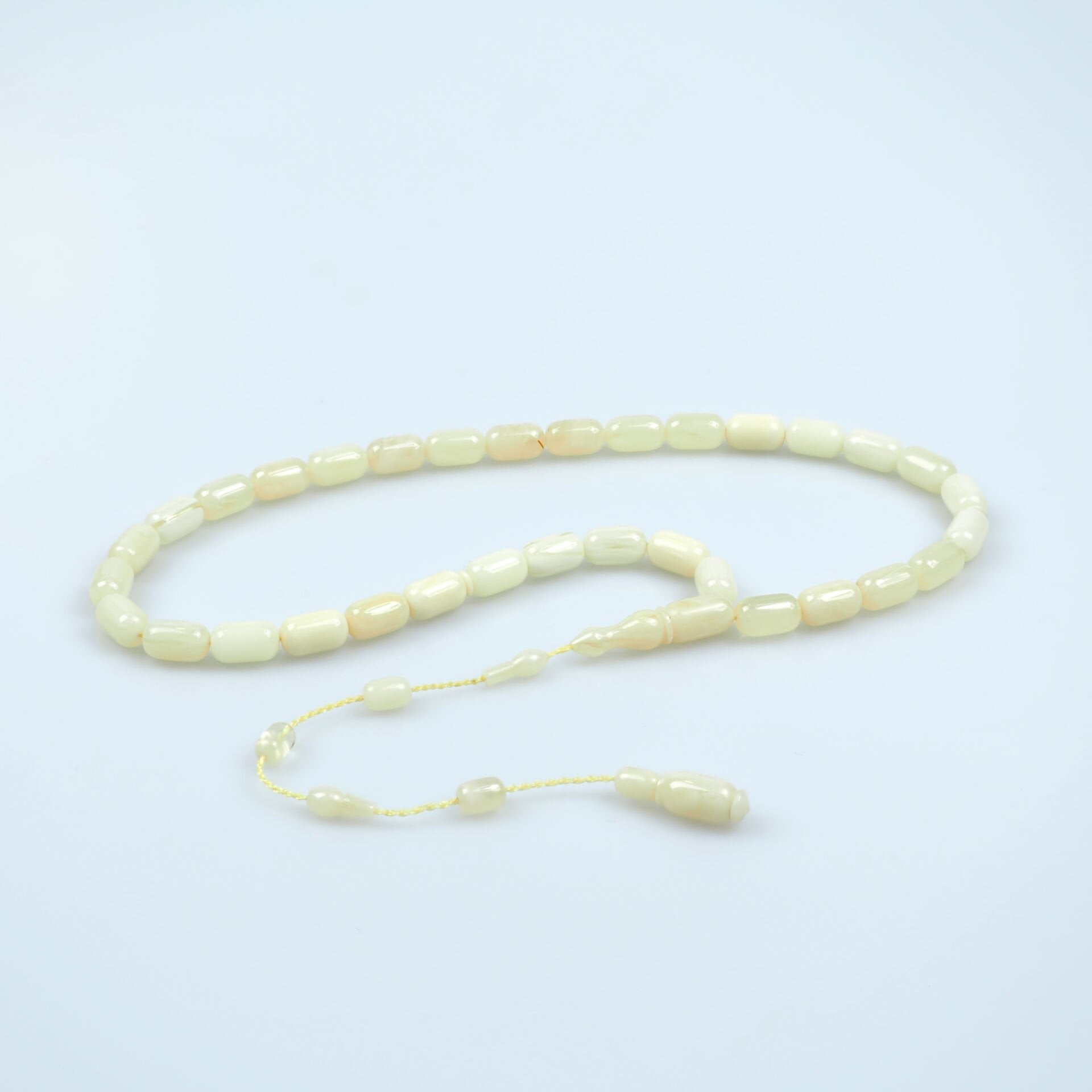 Eyüp Bayırhan Habbeden Osmanlı Miskevi Tesbih 5.5x9.5 mm Kapsül Kesim Usta İşi