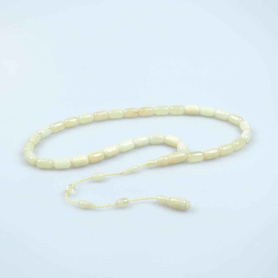 Eyüp Bayırhan Habbeden Osmanlı Miskevi Tesbih 5.5x9.5 mm Kapsül Kesim Usta İşi