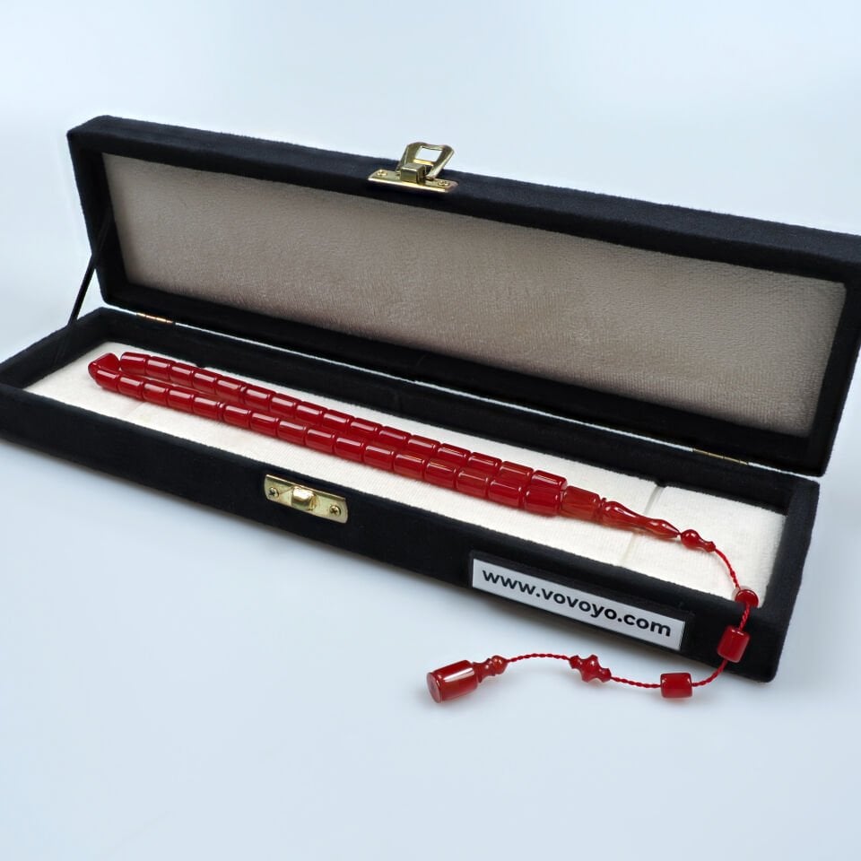 Siverekli Mahmut Usta Eski Katalin Tesbih 8x11 mm Kapsül Kesim İri Tane Usta İşi