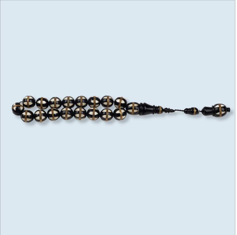 Pirinç İşlemeli Küre Kesim Kuka Tesbih