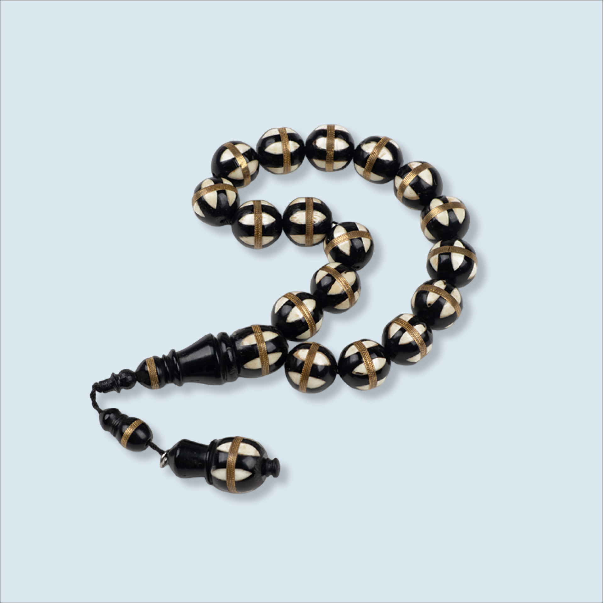Pirinç İşlemeli Küre Kesim Kuka Tesbih
